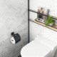 MODENA BLACK MATT ПОСТАВКА ЗА ТОАЛЕТНА ХАРТИЯ 3851BM