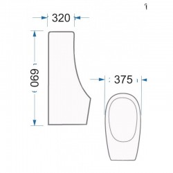 Писоар ICC 3732