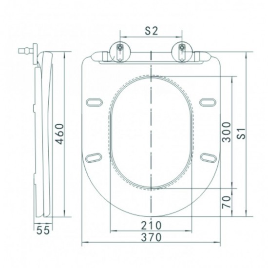 Тоалетна седалка ICST 3755W/3755W BIDET SEAT