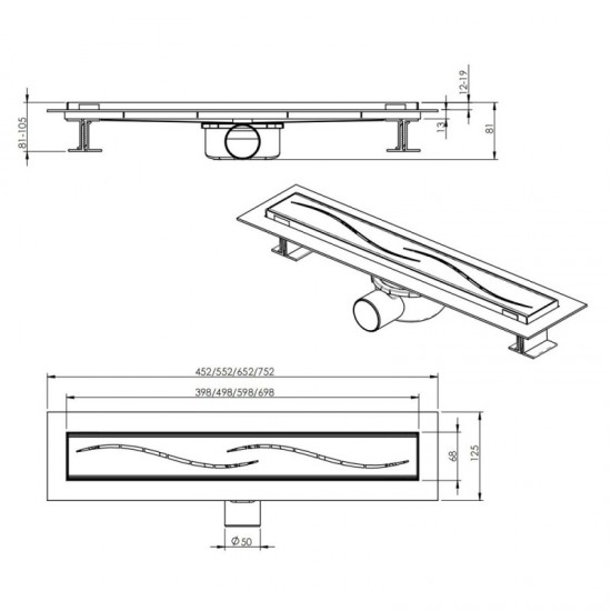 Подов Сифон ICD  50027W