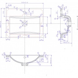 Умивалник от смола  ICC 5114