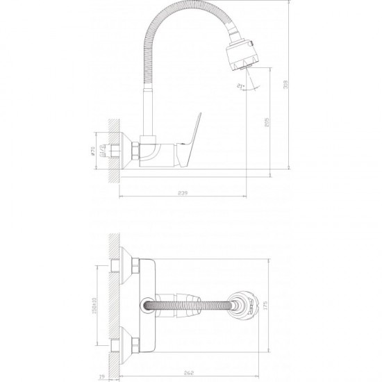 Месингов смесител LINNI ICF 5452152 M7313