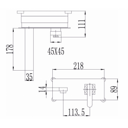 Месингов смесител за вграждане ICF 5546111B