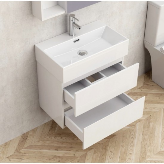 PVC ШКАФ COMPACT 5845W + УМИВ. 6036W