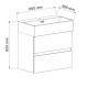 PVC ШКАФ COMPACT 5846 + УМИВ. 6036W