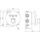 Месингов смесител за вграждане ICF 595029C