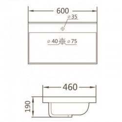 Умивалник  ICC 5953B-2