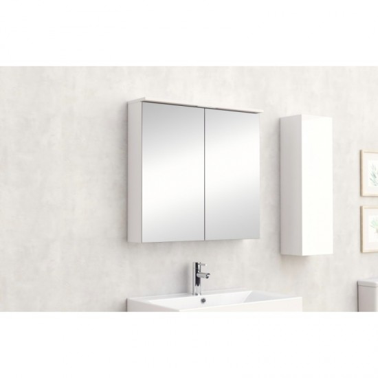 ГОРЕН ОГЛЕДАЛЕН ШКАФ ALDENE-75 6017-75W
