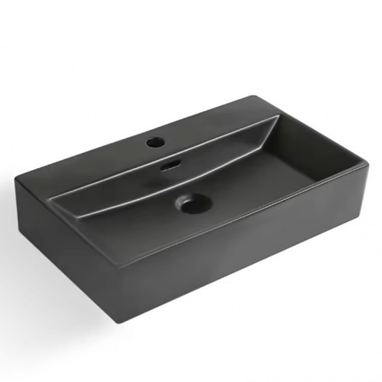ПОРЦЕЛАНОВ УМИВАЛНИК COMPACT MATT BLACK 6036MB