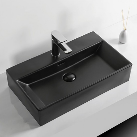 ПОРЦЕЛАНОВ УМИВАЛНИК COMPACT MATT BLACK 6036MB