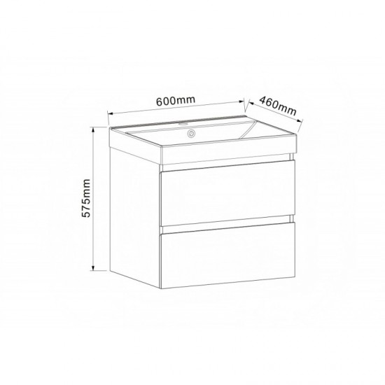 PVC ШКАФ BELLINI-60 6039-60