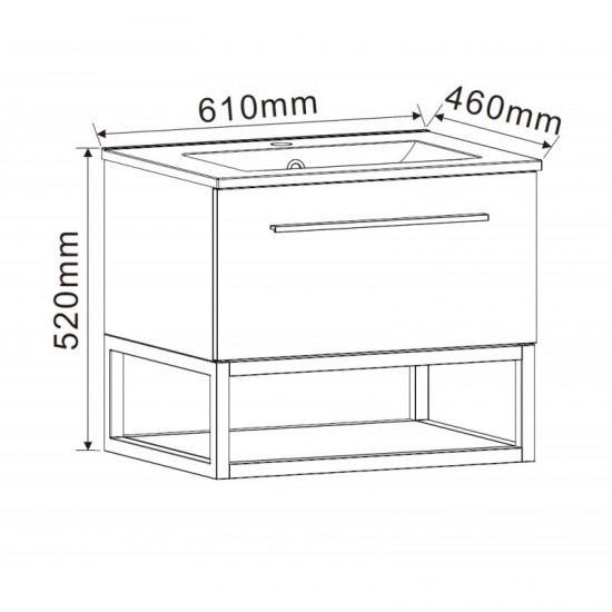 Мебели за баня ICP 6050-020 КАЛИТЕА