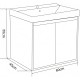 Мебели за баня PVC » ICP 6055 WOODEN