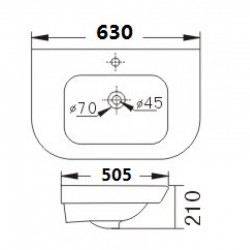 Умивалник ICC 6350