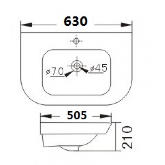 Умивалник ICC 6350