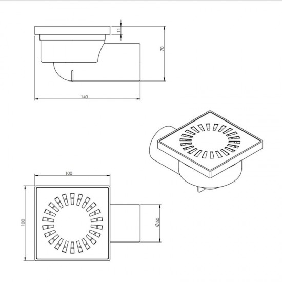 Подов Сифон ICD   6412