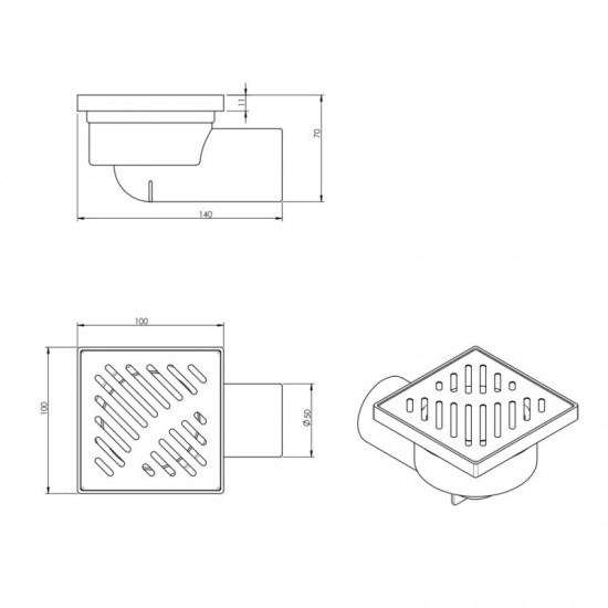Подов Сифон ICD  6414B
