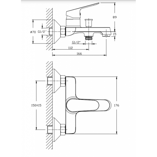 Месингов смесител LINNI ICF 6452152