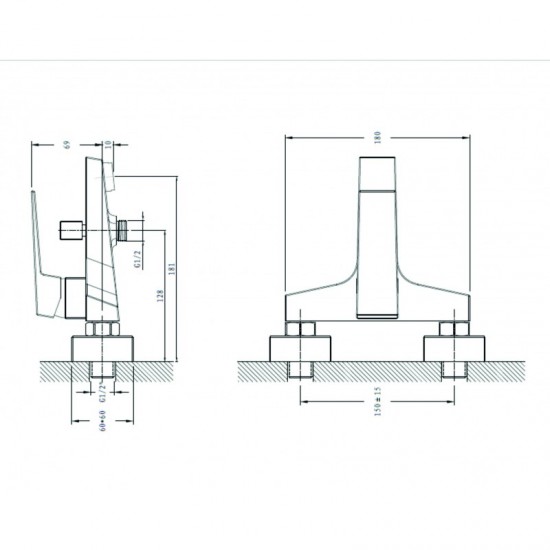 Месингов Смесител ELINOR ICF 6491191