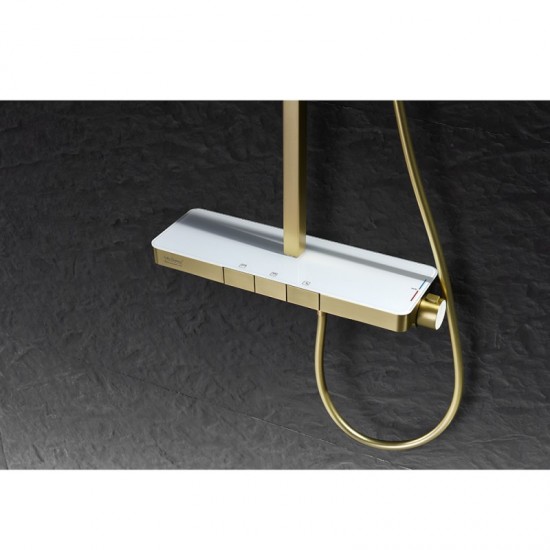 ДУШ СИСТЕМА С ТЕРМОСТАТ 6703BRUSH GOLD