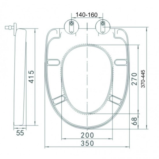 Тоалетна седалка ICST 6739 UF SEAT