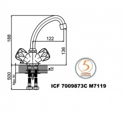 Смесители » КУИК» ICF 7009873C M7119