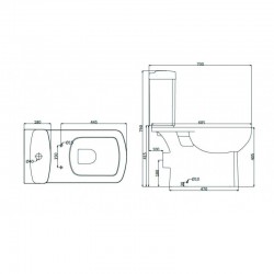 Седалка  ICST 7037В 1