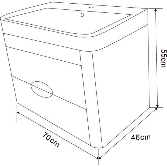 Мебели за баня PVC » ICP 7046WOODEN