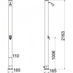 Соларен външен душ ICL 70508