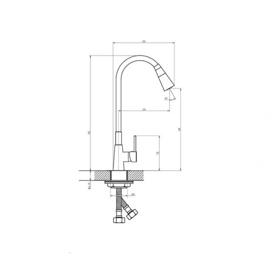 Месингов смесител HAVANA ICF 7108223 GG