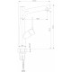 Месингов Смесител KITCHEN LINE » ICF 7163445B ЧЕРЕН МАТ