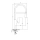 Месингов смесител ICF 7169184BRUSH GOLD