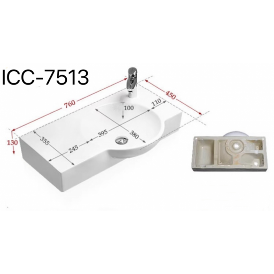Порцеланов умивалник ICC 7513