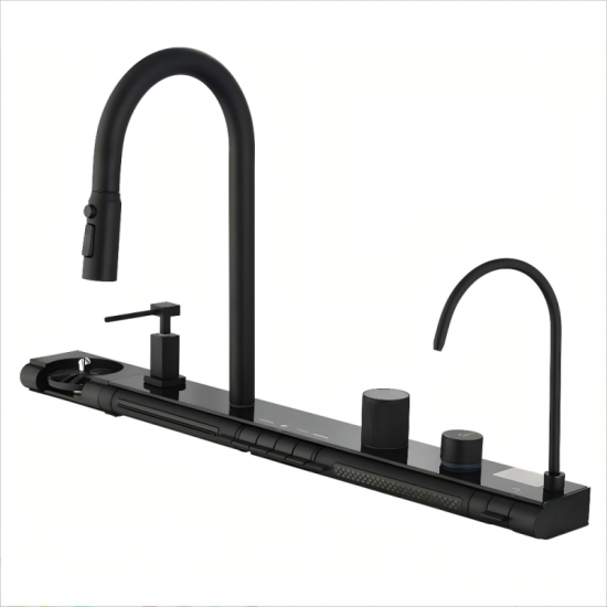 КУХНЕНСКА МИВКА 7547PVD BLACK + СМЕСИТЕЛ 7567131MB