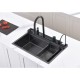 КУХНЕНСКА МИВКА 7547PVD BLACK + СМЕСИТЕЛ 7567131MB