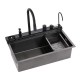 КУХНЕНСКА МИВКА 7547PVD BLACK + СМЕСИТЕЛ 7567131MB