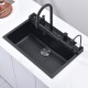 AQUARIS КУХНЕНСКА МИВКА 8276 BLACK + СМЕСИТЕЛ 7567131MB
