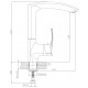 Месингов смесител  Quadrat » ICF 762530C M7313