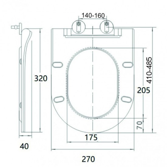 Тоалетна седалка ICST 4830 - 2 SLIM