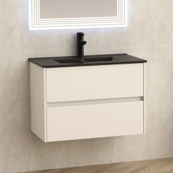 Мебели за баня » ICP 7955 + МИВКА ICC 8066B ЧЕРЕН МАТ