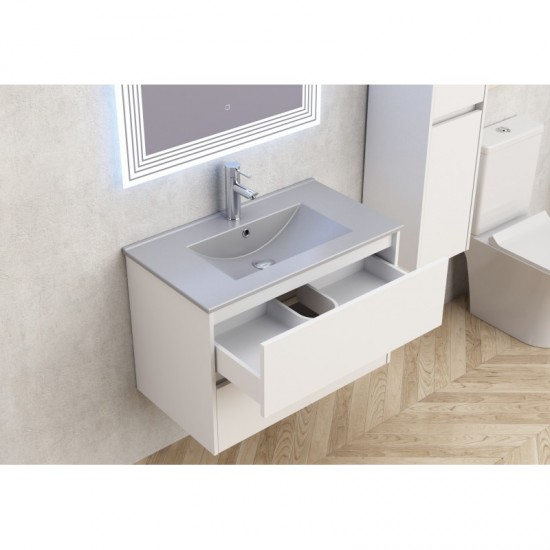 Мебели за баня » ICP 7955 + МИВКА ICC 8066G СИВ MAT