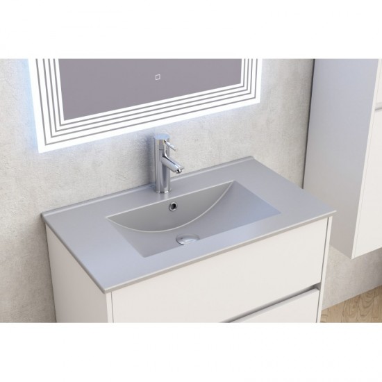 Мебели за баня » ICP 7955 + МИВКА ICC 8066G СИВ MAT