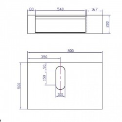Умивалник  - ICP 8029 / 3861C