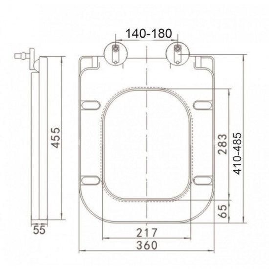 Тоалетна седалка ICST 6337/8036B SEAT