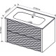 Мебели за баня PVC » ICP BG 8043 + МИВКА ICC 8066 БЯЛ ГЛАНЦ