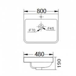Умивалник  ICC 8048-2NEW