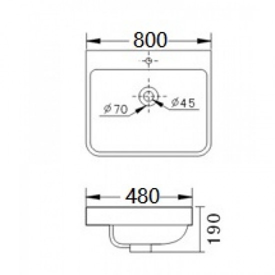 Умивалник  ICC 8048-2NEW