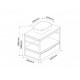 Мебели - комплекти в сет ICP 8056-039 КОМО + 887BLACK