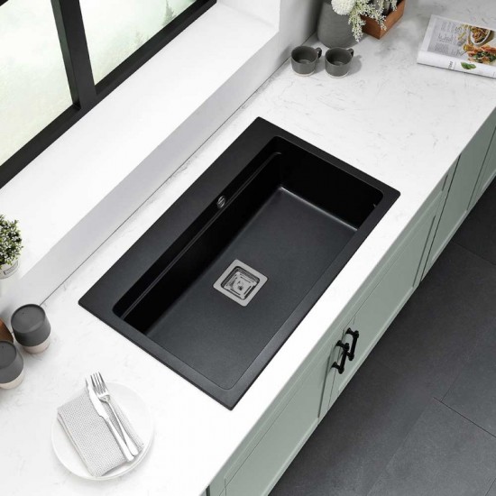Гранитна мивка ICGS 8213 BLACK