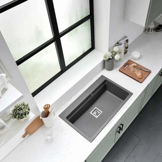 Гранитна мивка ICGS 8213 GRAY